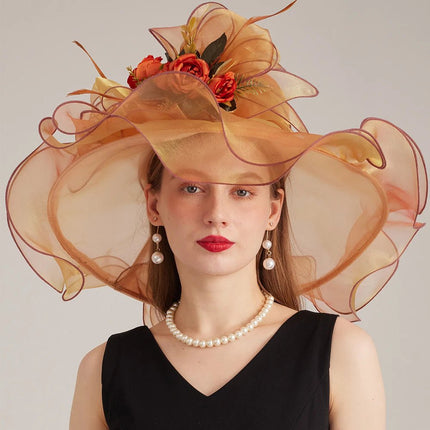 Chapeau d'église - Orange - M (56 - 58cm) | La boutique du chapeau
