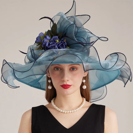 Chapeau d'église - Bleu - M (56 - 58cm) | La boutique du chapeau