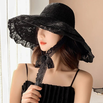 Chapeau d'été en dentelle - Beige - M (56 - 58cm) | La boutique du chapeau