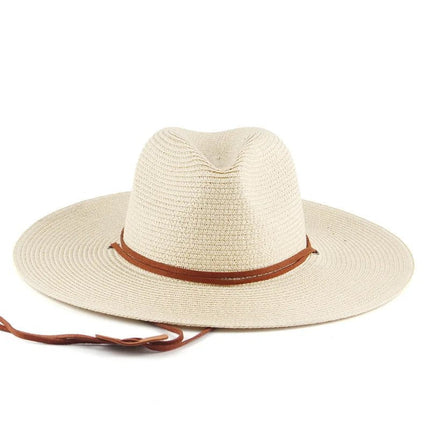 Chapeau d'été en paille - Beige - M (56 - 58cm) | La boutique du chapeau