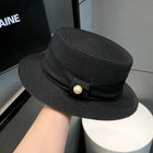 Chapeau d'été en paille - Noir - M (56 - 58cm) | La boutique du chapeau