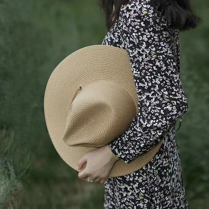 Chapeau d'été en paille - Beige - M (56 - 58cm) | La boutique du chapeau