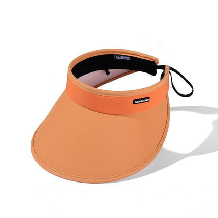 chapeau d'été Visière - Orange - Ajustable (du 54 au 59) | La boutique du chapeau