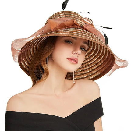 Chapeau élégant à design moderne - Café - L (58 - 59cm) | La boutique du chapeau
