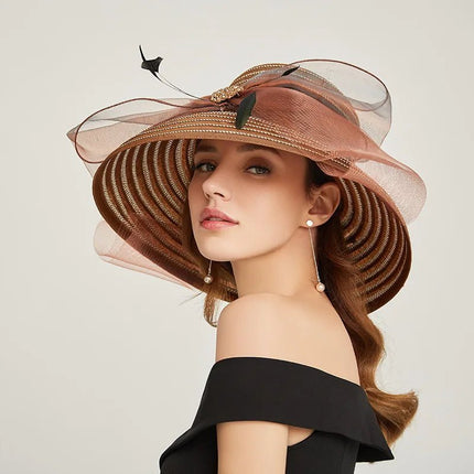 Chapeau élégant à design moderne - Café - L (58 - 59cm) | La boutique du chapeau