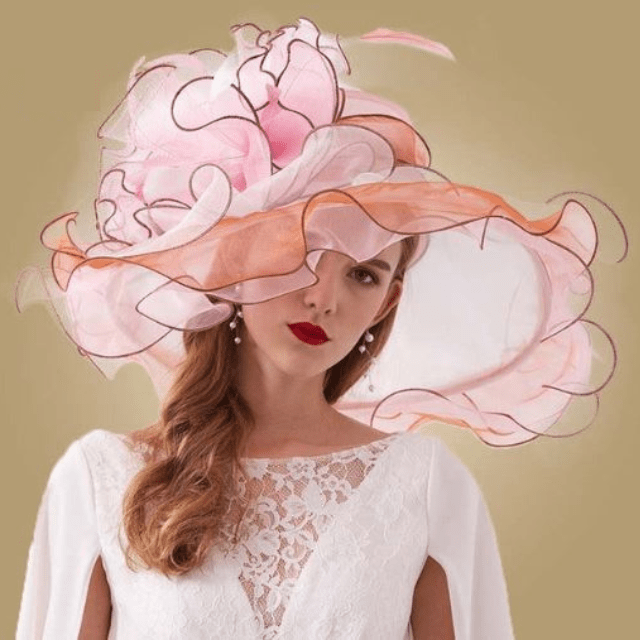 Chapeau en Organza - Rose - M (56 - 58cm) | La boutique du chapeau