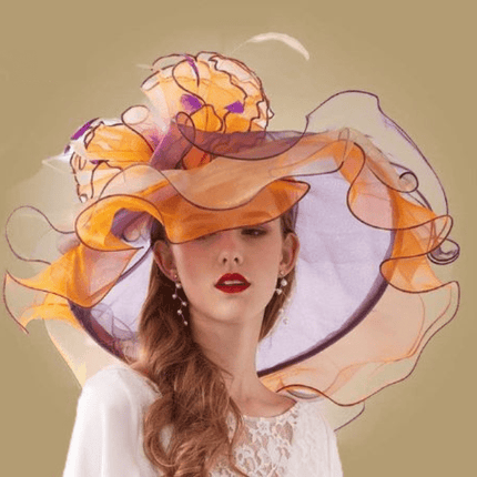 Chapeau en Organza - Orange - M (56 - 58cm) | La boutique du chapeau