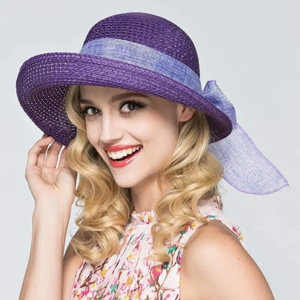 Chapeau en paille femme - Lavande - M (56 - 58cm) | La boutique du chapeau