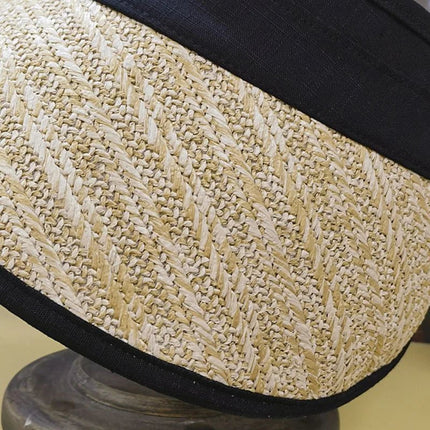 Chapeau en paille fine - Beige - Ajustable (du 54 au 59) | La boutique du chapeau