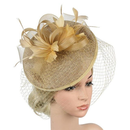 Chapeau Fascinator - Or - | La boutique du chapeau