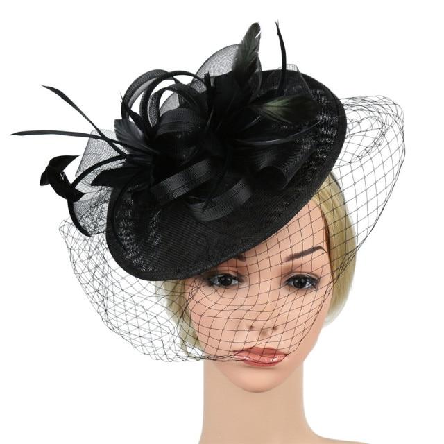 Chapeau Fascinator - Noir - | La boutique du chapeau