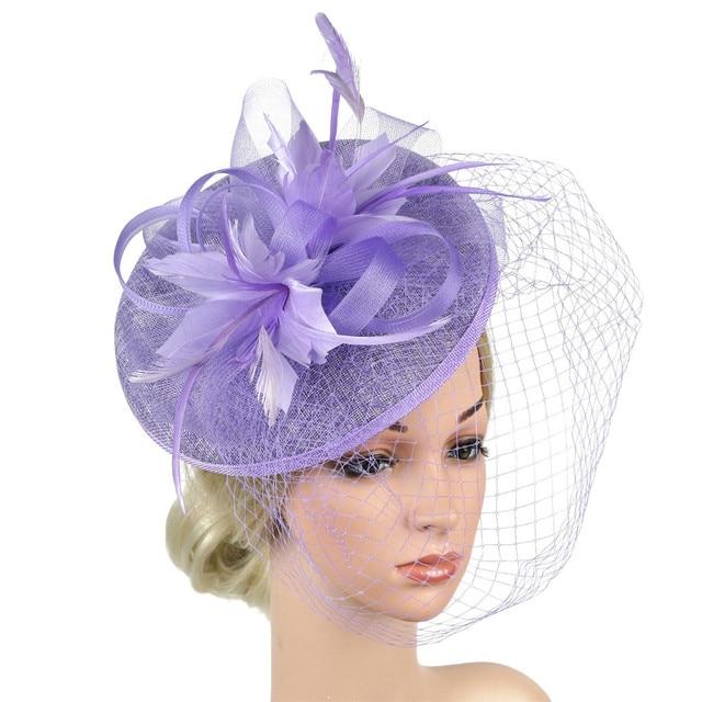 Chapeau Fascinator - Violet - | La boutique du chapeau
