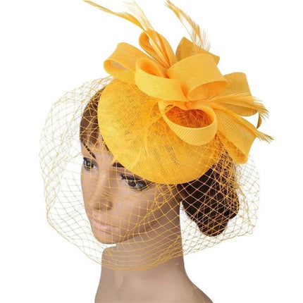 Chapeau Fascinator Élégant - Noir/blanc - | La boutique du chapeau