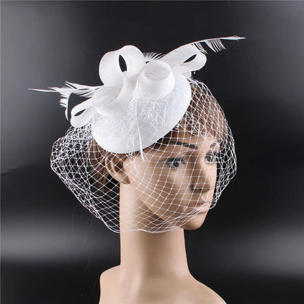 Chapeau Fascinator Élégant - Blanc - | La boutique du chapeau