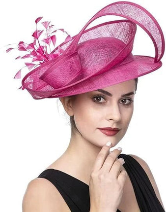 Chapeau Fascinator Gala - Jaune - | La boutique du chapeau