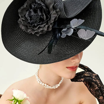 Chapeau Fascinator Plumes - Noir - 1 - | La boutique du chapeau