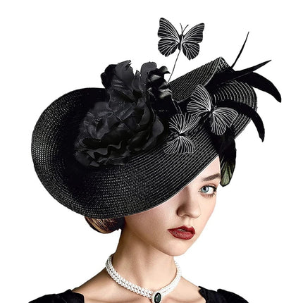 Chapeau Fascinator Plumes - Blanc - 2 - | La boutique du chapeau
