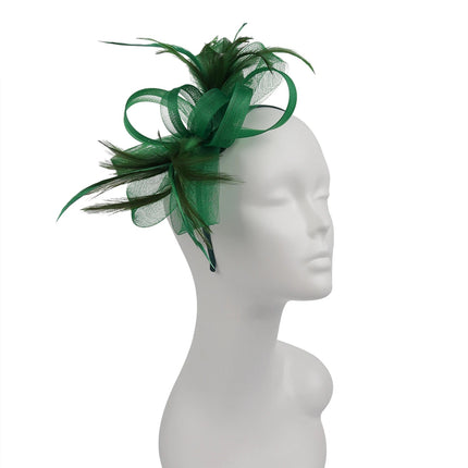 Chapeau Fascinator Satin - Beige - | La boutique du chapeau