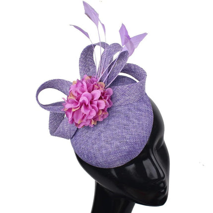 Chapeau Fascinator Soirée - Lavande - | La boutique du chapeau