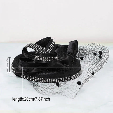 Chapeau Fascinator Voilette - Blanc - Taille unique | La boutique du chapeau