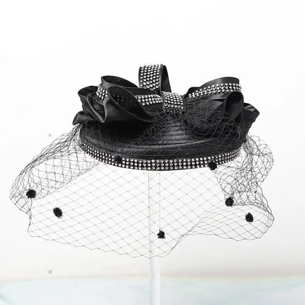 Chapeau Fascinator Voilette - Rose - Taille unique | La boutique du chapeau