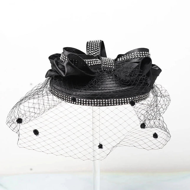 Chapeau Fascinator Voilette - Rose - Taille unique | La boutique du chapeau