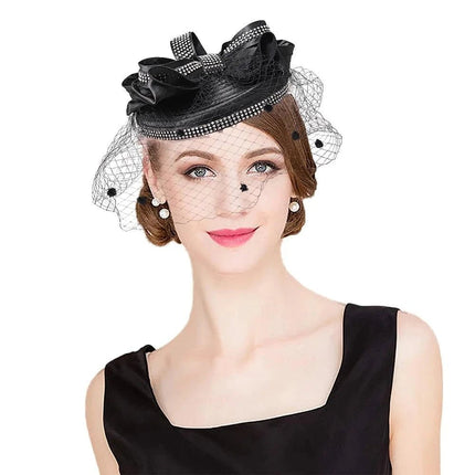 Chapeau Fascinator Voilette - Rose - Taille unique | La boutique du chapeau