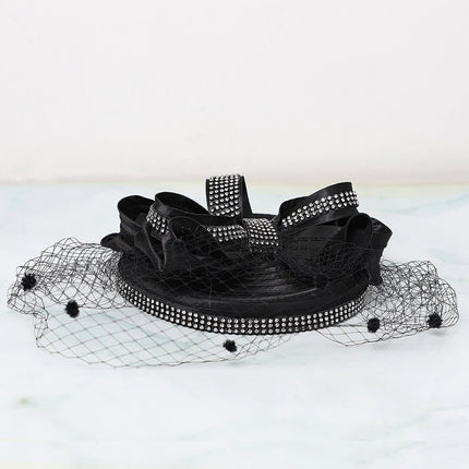 Chapeau Fascinator Voilette - Noir - Taille unique | La boutique du chapeau