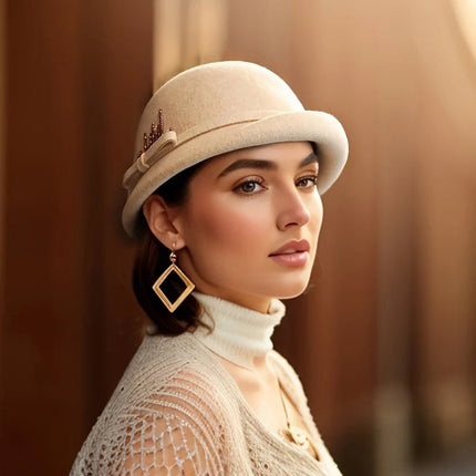 Chapeau fedora - Beige - M (56 - 58cm) | La boutique du chapeau