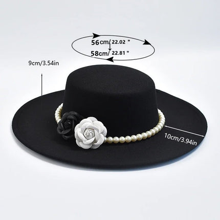 Chapeau Fedora Artisan pour Femme - Blanc - M (56 - 58cm) | La boutique du chapeau