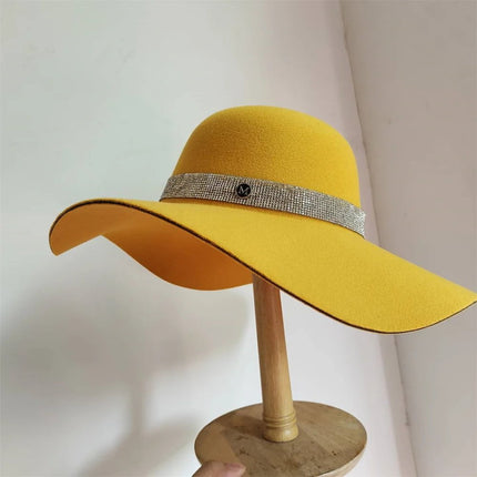 Chapeau Fedora Élégant en Feutre - 34 - M (56 - 58cm) | La boutique du chapeau