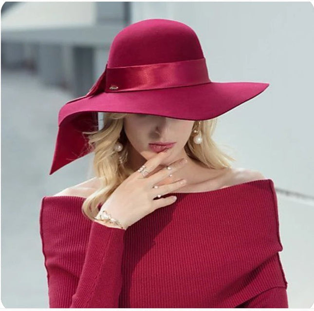 Chapeau Fedora Élégant en Feutre - 41 - M (56 - 58cm) | La boutique du chapeau