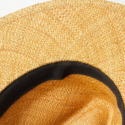 Chapeau Fedora en Paille pour Femme - Naturel - M (56 - 58cm) | La boutique du chapeau