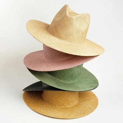 Chapeau Fedora en Paille pour Femme - Naturel - M (56 - 58cm) | La boutique du chapeau