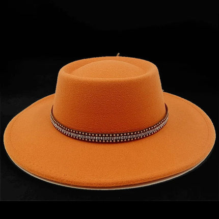 Chapeau Fedora Exclusif pour Femme - Orange - M (56 - 58cm) | La boutique du chapeau