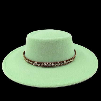 Chapeau Fedora Exclusif pour Femme - Turquoise - M (56 - 58cm) | La boutique du chapeau
