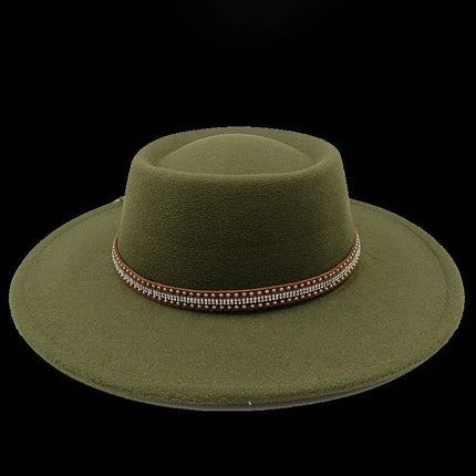 Chapeau Fedora Exclusif pour Femme - Kaki 2 - M (56 - 58cm) | La boutique du chapeau