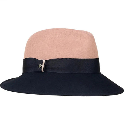 Chapeau fedora femme - Noir/beige - M (56 - 58cm) | La boutique du chapeau