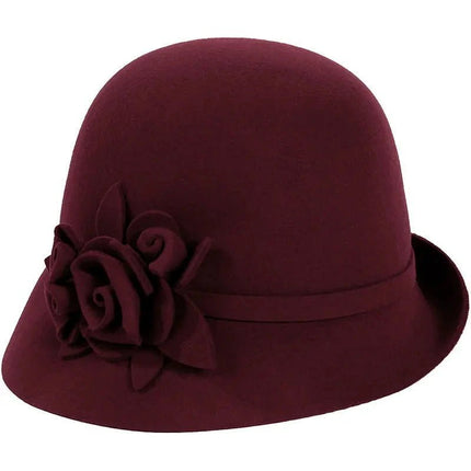 Chapeau fedora feutre femme - Rouge - M (56 - 58cm) | La boutique du chapeau
