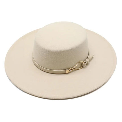 Chapeau Fedora Intemporel en Laine - Blanc - M (56 - 58cm) | La boutique du chapeau