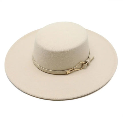 Chapeau Fedora Intemporel en Laine - Beige - M (56 - 58cm) | La boutique du chapeau