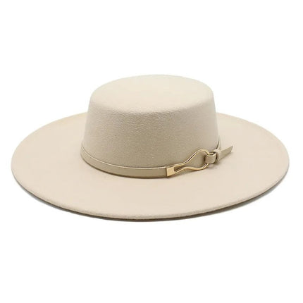Chapeau Fedora Intemporel en Laine - Blanc - M (56 - 58cm) | La boutique du chapeau