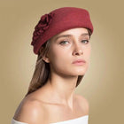 Chapeau Fedora Luxueux pour Femme - Bordeau - S (54 - 55cm) | La boutique du chapeau