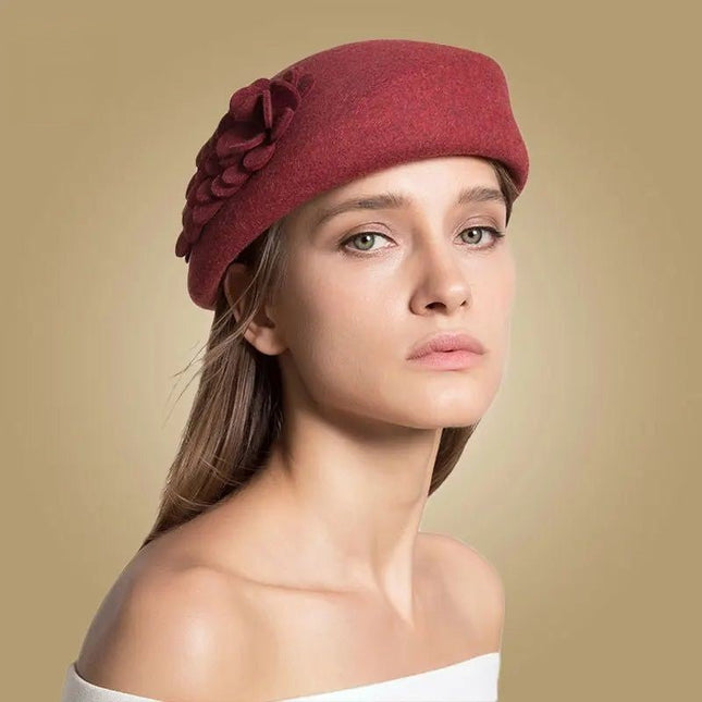 Chapeau Fedora Luxueux pour Femme - Bordeau - S (54 - 55cm) | La boutique du chapeau