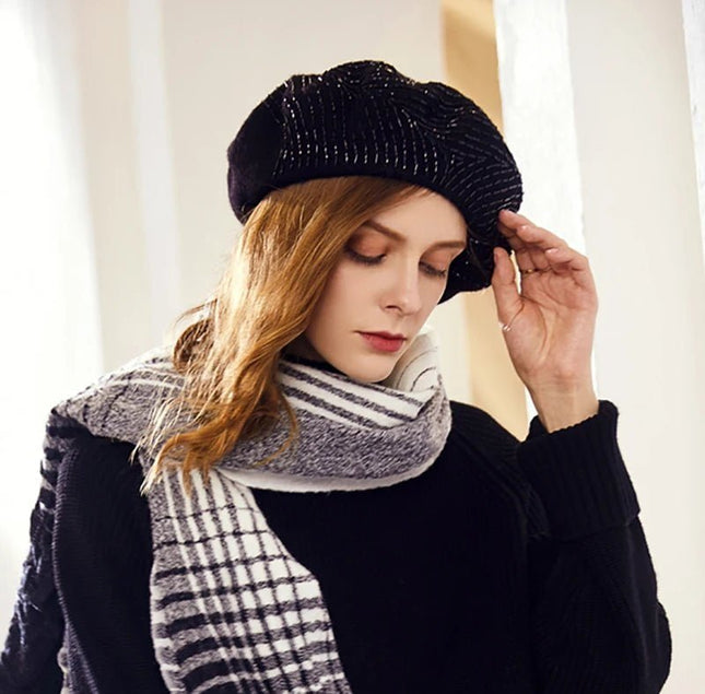 Chapeau fedora moderne - Noir - M (56 - 58cm) | La boutique du chapeau