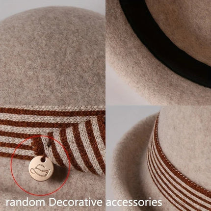 Chapeau Fedora Polyvalent pour Femme - Beige - M (56 - 58cm) | La boutique du chapeau