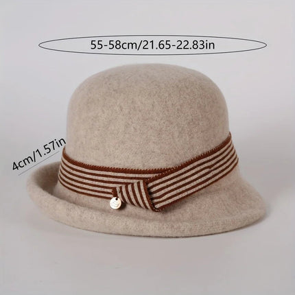 Chapeau Fedora Polyvalent pour Femme - Beige - M (56 - 58cm) | La boutique du chapeau