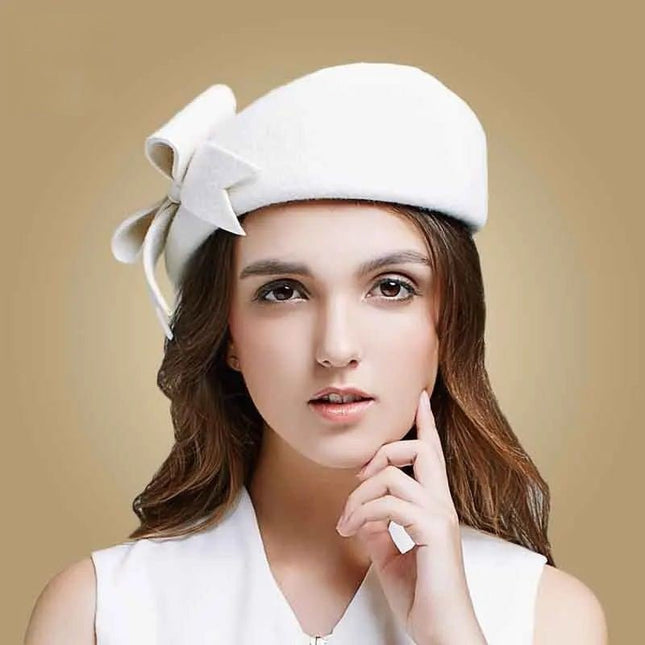 Chapeau fedora pour femme - Blanc - | La boutique du chapeau