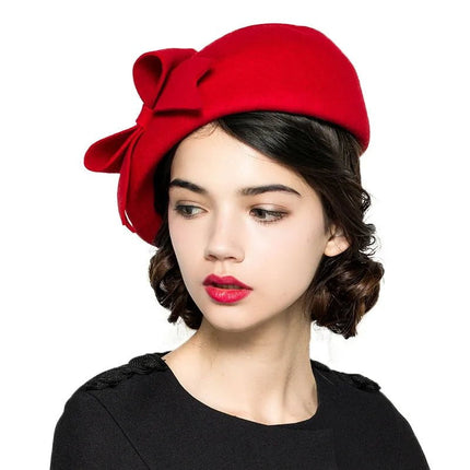 Chapeau fedora pour femme - Rouge - | La boutique du chapeau