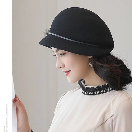 Chapeau Fedora Précieux pour Femme - Noir - M (56 - 58cm) | La boutique du chapeau